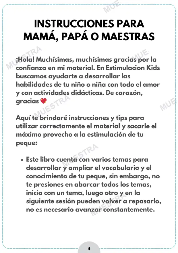 Muestra de Actividades para la Inteligencia - Motricidad