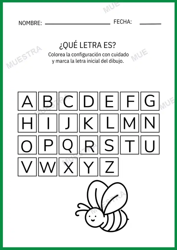 Muestra de Busca las Letras