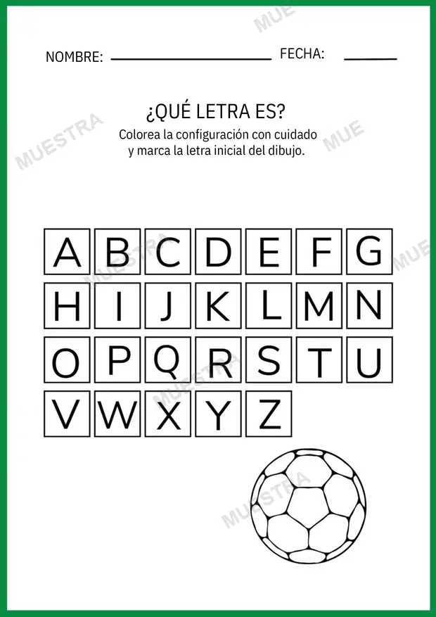 Muestra de Busca las Letras