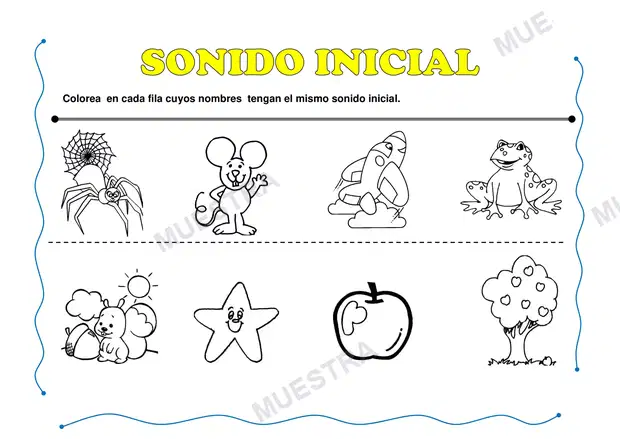 Muestra de Sonido Inicial y Sonido Final