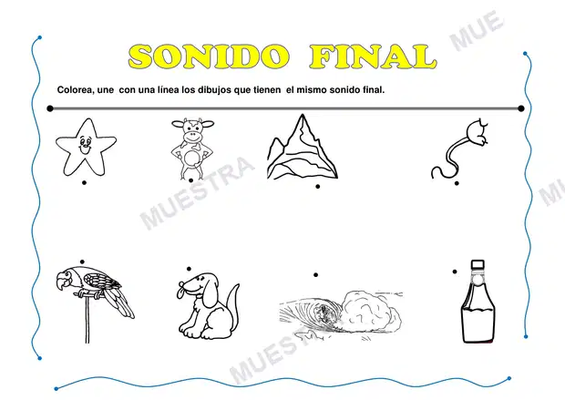 Muestra de Sonido Inicial y Sonido Final