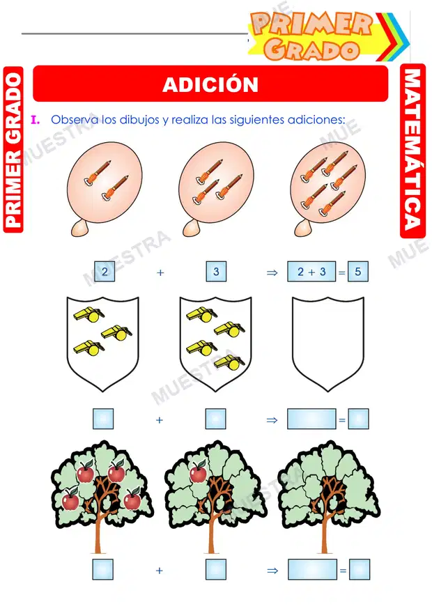 Adición para Niños de Primer Grado (2)