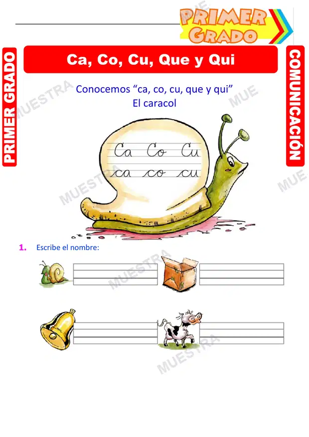 Ca Co Cu que y Qui