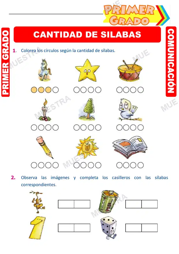 Cantidad de Silabas