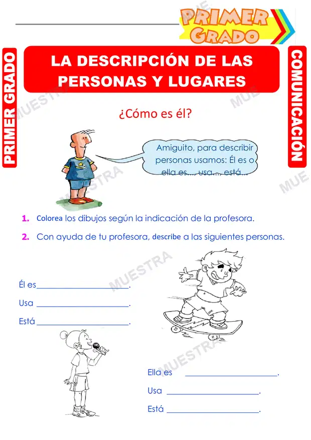Descripción de Personas y Lugares