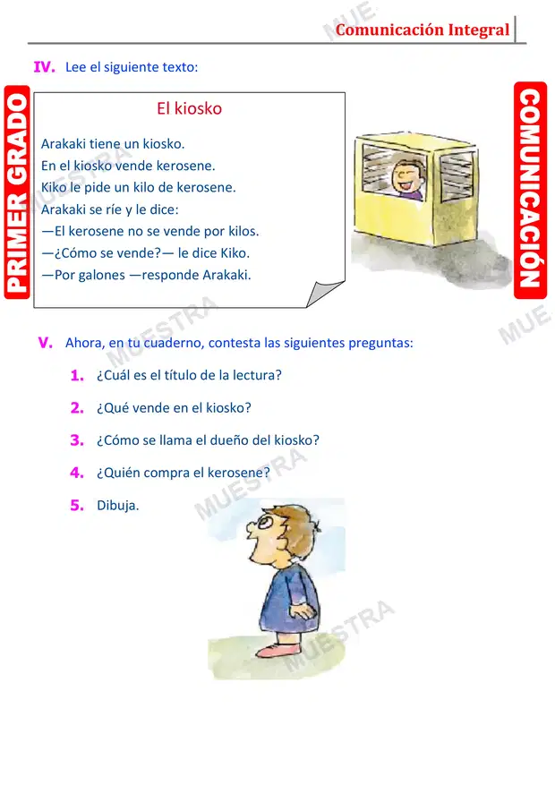 Muestra de Fonema K