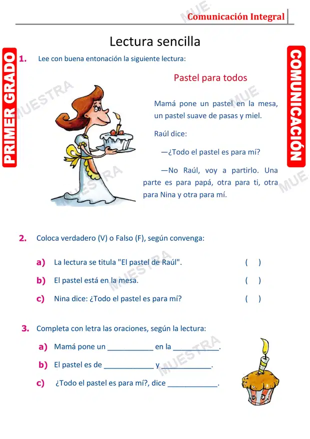 Muestra de Fonema L