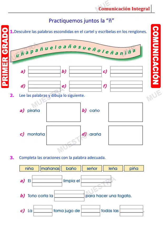Muestra de Fonema Ñ