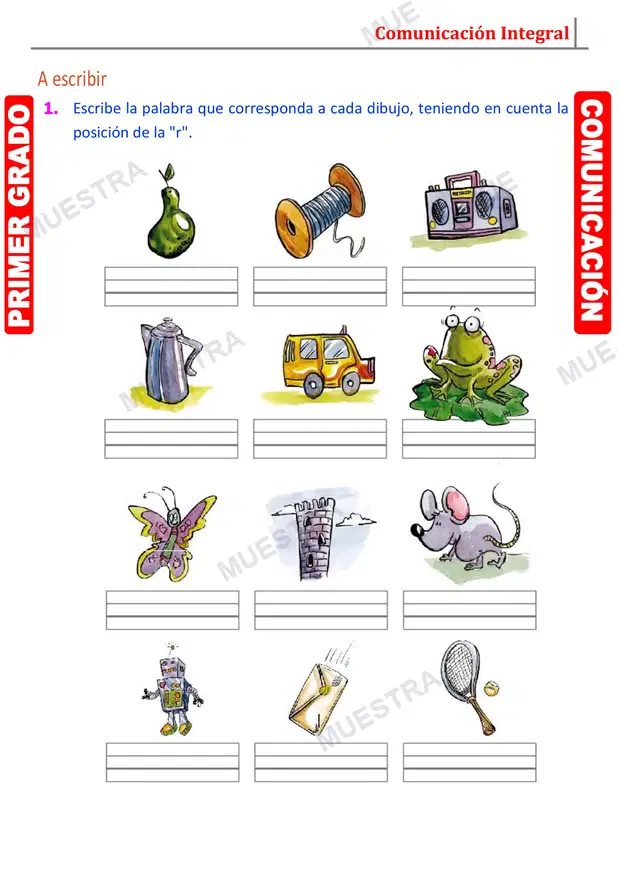 Muestra de Fonema RR