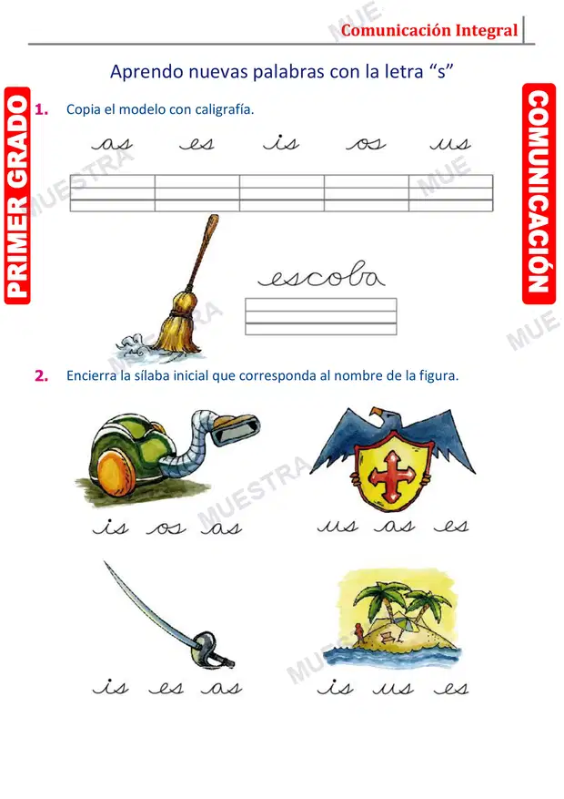 Muestra de Fonema S