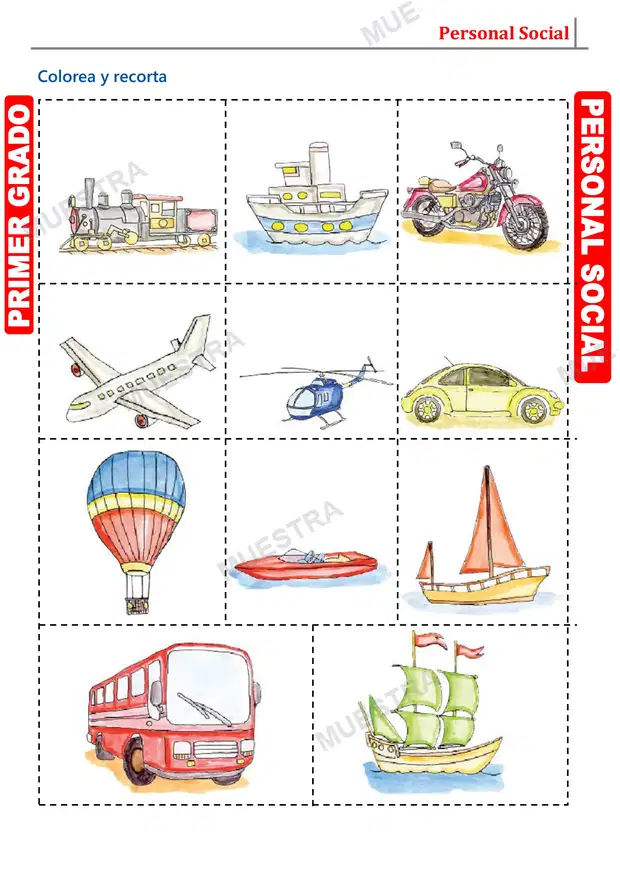 Muestra de Medios de Transporte