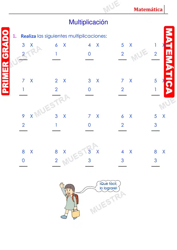Muestra de Multiplicación por 3