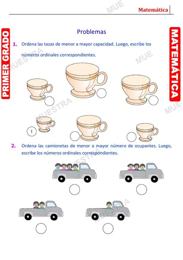 Muestra de Números Ordinales (2)