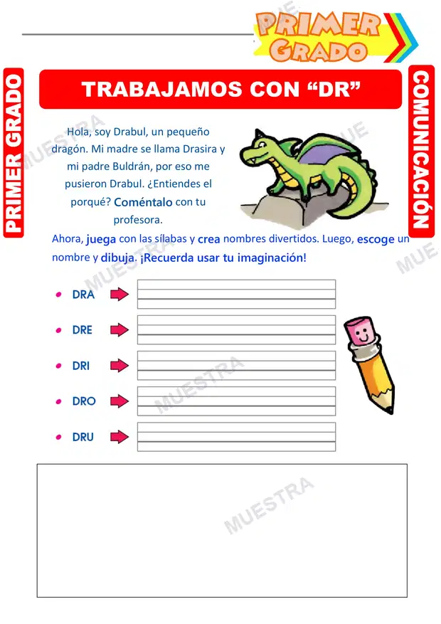 Palabras con DR