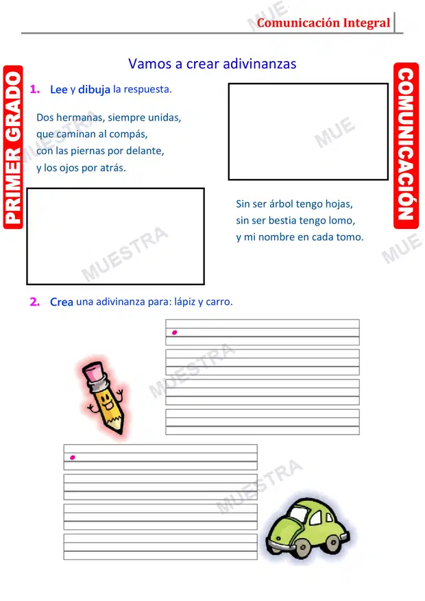 Muestra de Poemas Adivinanzas y Trabalenguas