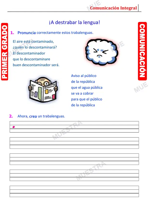 Muestra de Poemas Adivinanzas y Trabalenguas