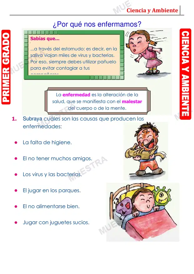 Muestra de Salud y Enfermedad