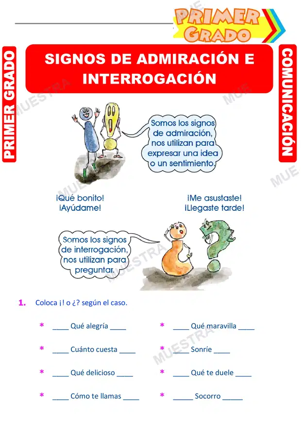 Signos de Admiración e Interrogación