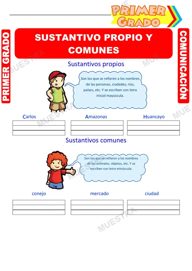 Sustantivos Propios y Comunes