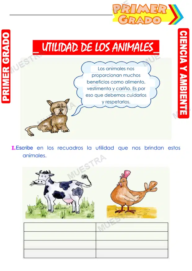 Utilidad de los Animales