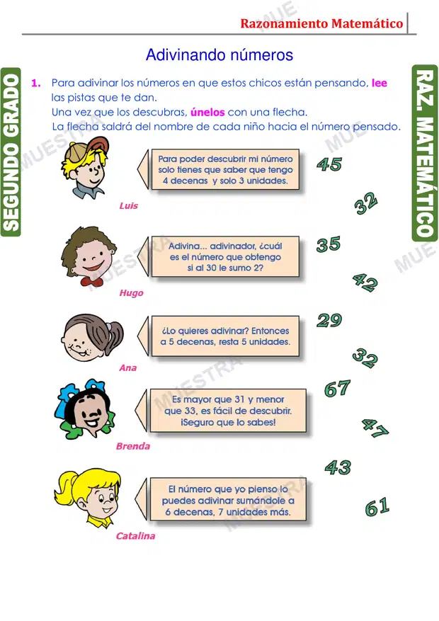 Muestra de Adivinanzas de Números (2)