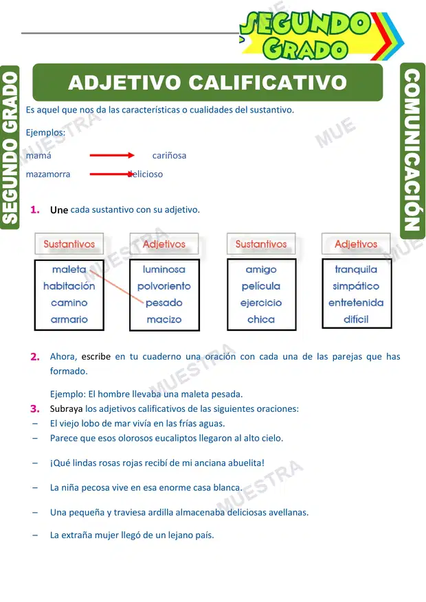 Adjetivo Calificativo