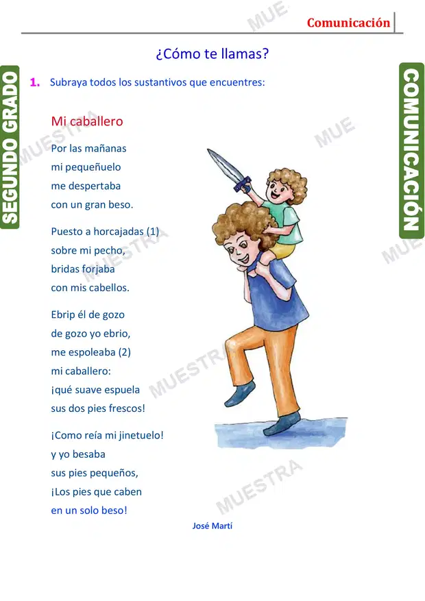 Muestra de Clases de Sustantivo