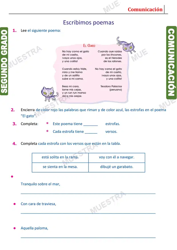 Muestra de Creación de Rimas y Poemas