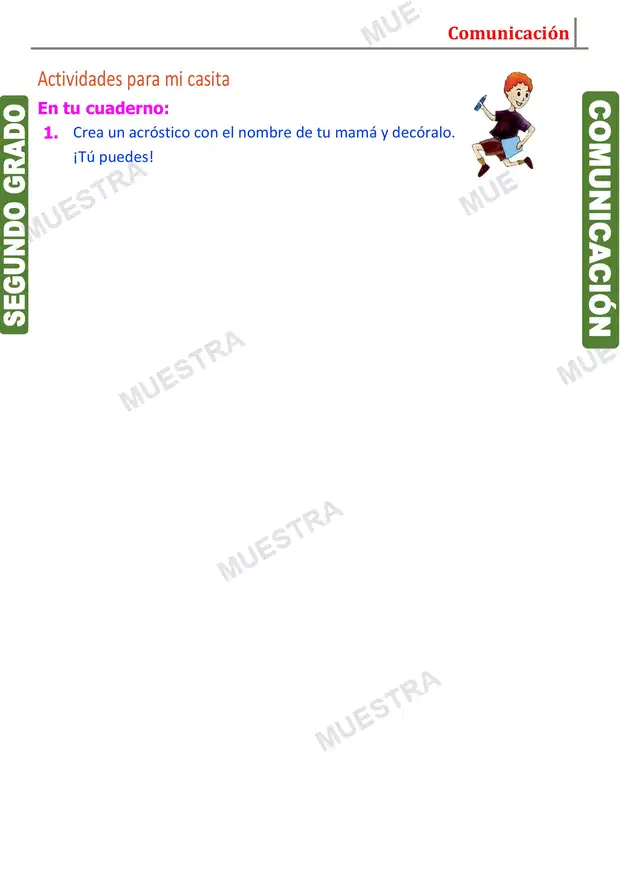 Muestra de Ejemplo de Acrostico