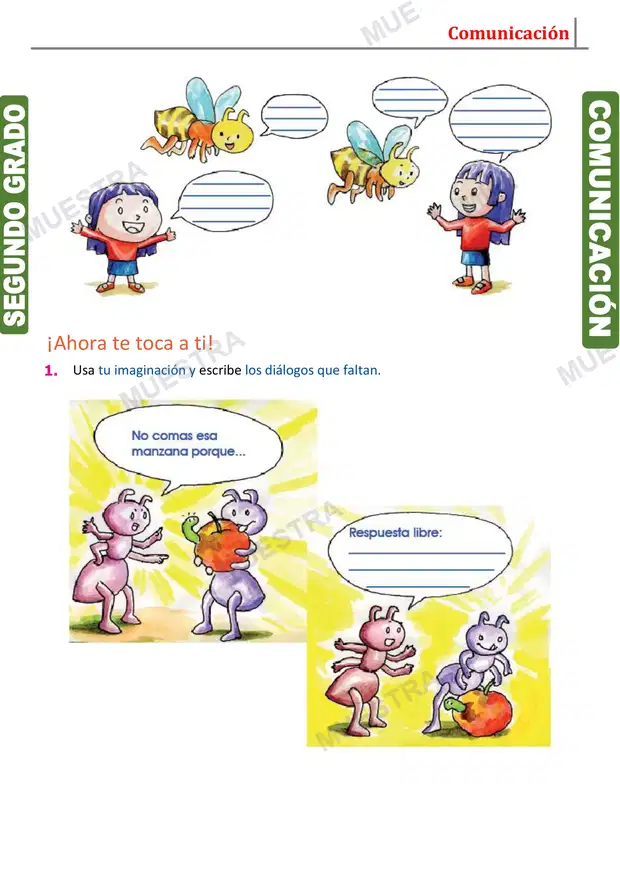 Muestra de Elaboración de Viñetas y Diálogos