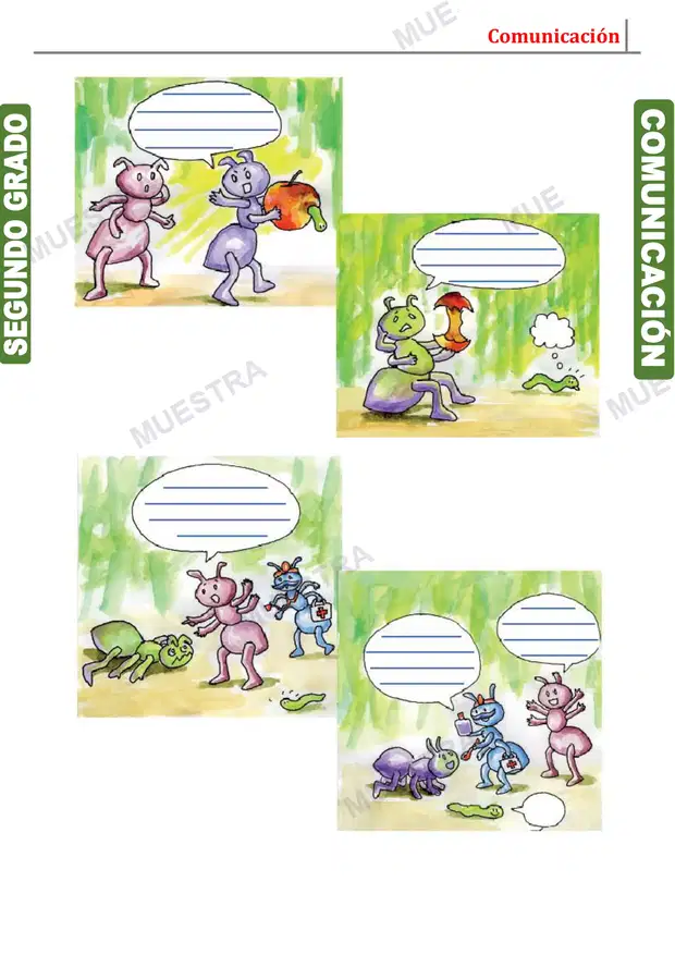 Muestra de Elaboración de Viñetas y Diálogos