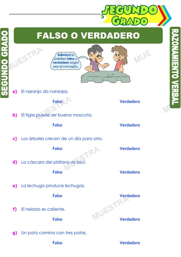 Falso o Verdadero