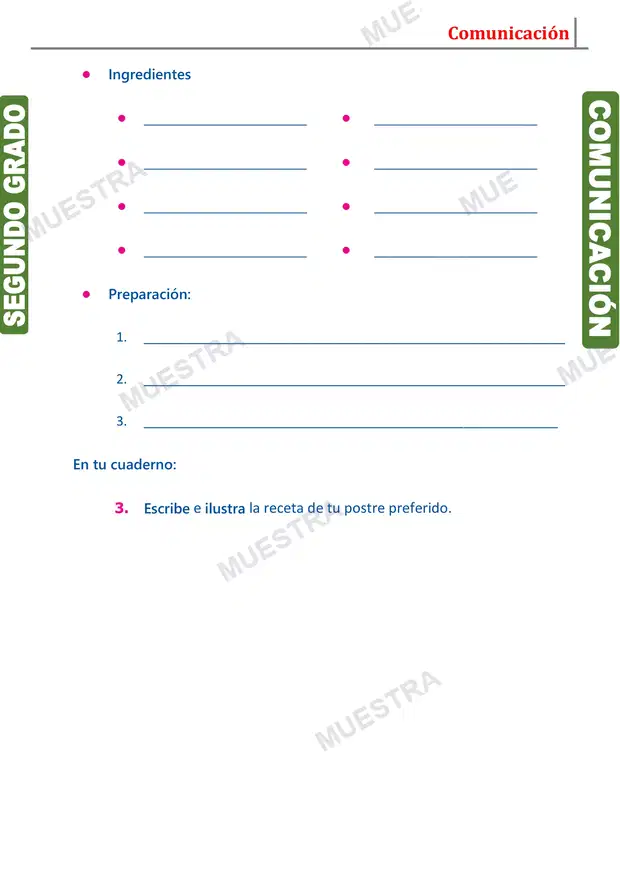 Muestra de La Receta