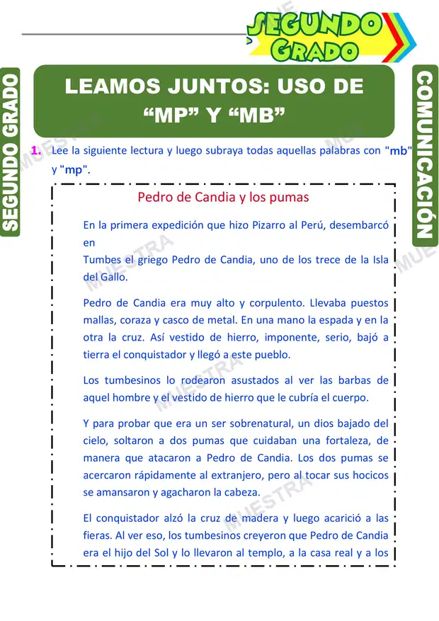 Palabras con MP y MB