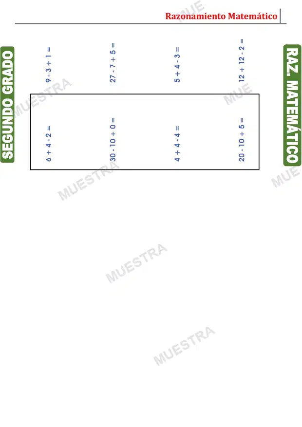 Muestra de Rompecabezas con Operaciones Matemáticas (2)