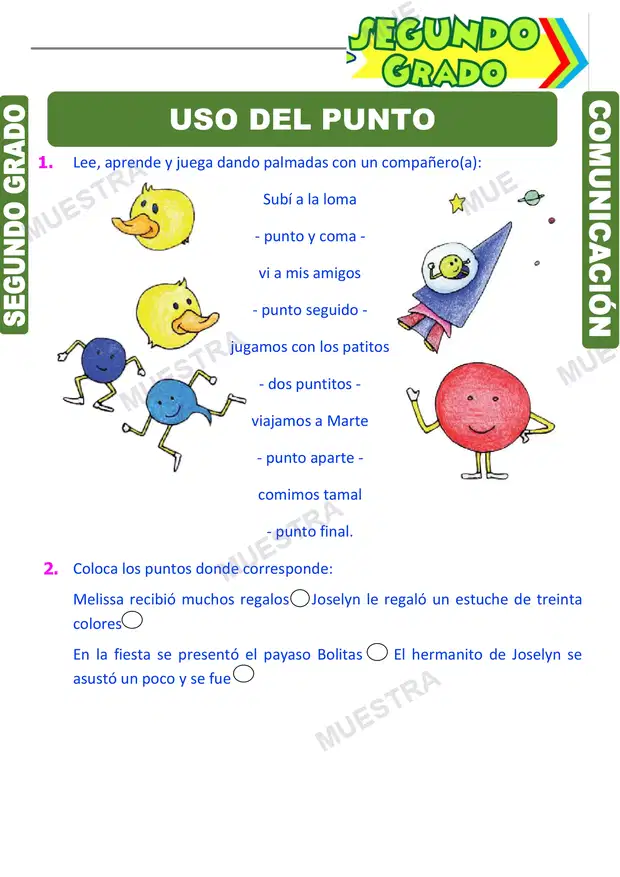 Uso del Punto