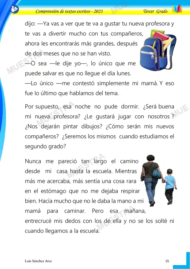 Muestra de 01 - el Primer Dia de Clases para Tomas