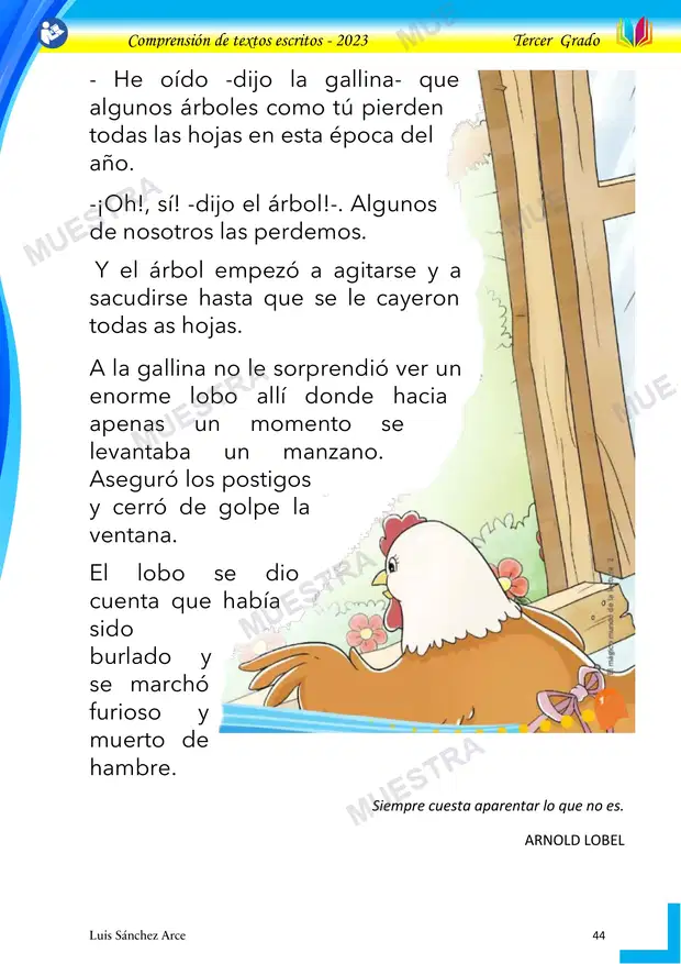 Muestra de 06 - la Gallina y el Manzano