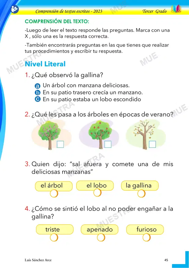 Muestra de 06 - la Gallina y el Manzano