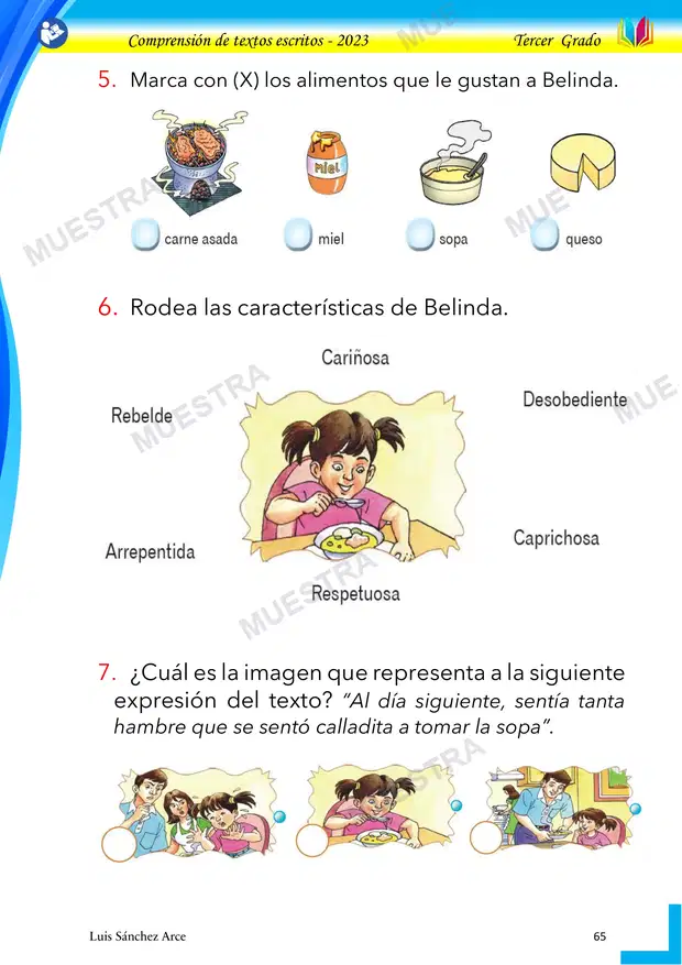 Muestra de 10 - Belinda la Caprichosa