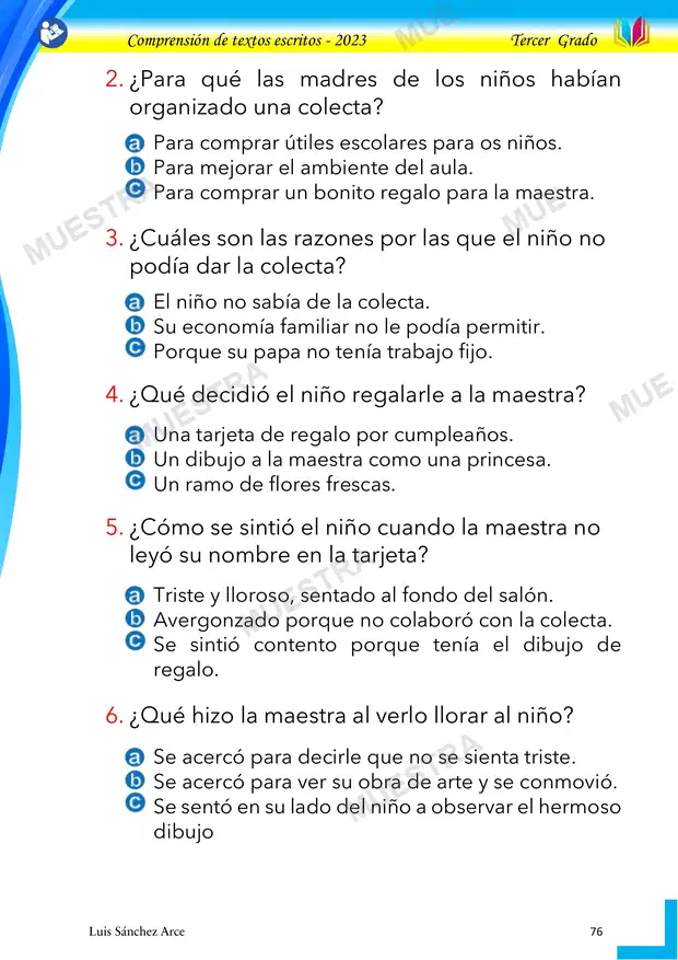 Muestra de 12 - Inolvidable Maestra