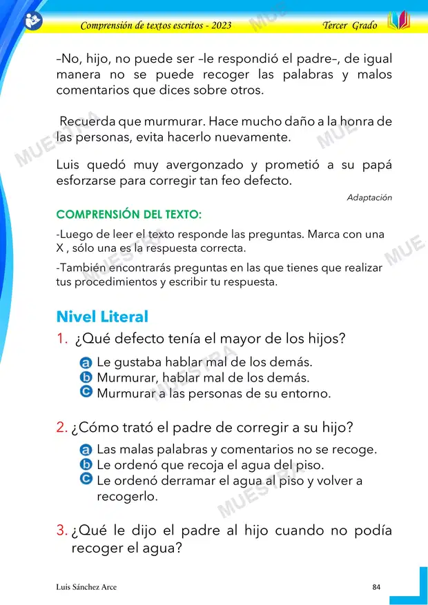 Muestra de 14 - la Murmuracion