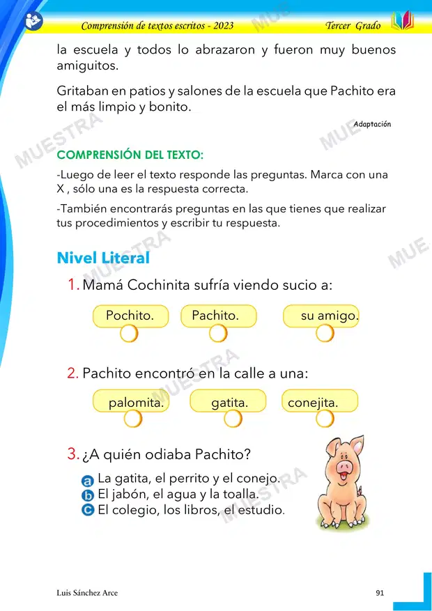 Muestra de 15 - Pachito el Cochinito