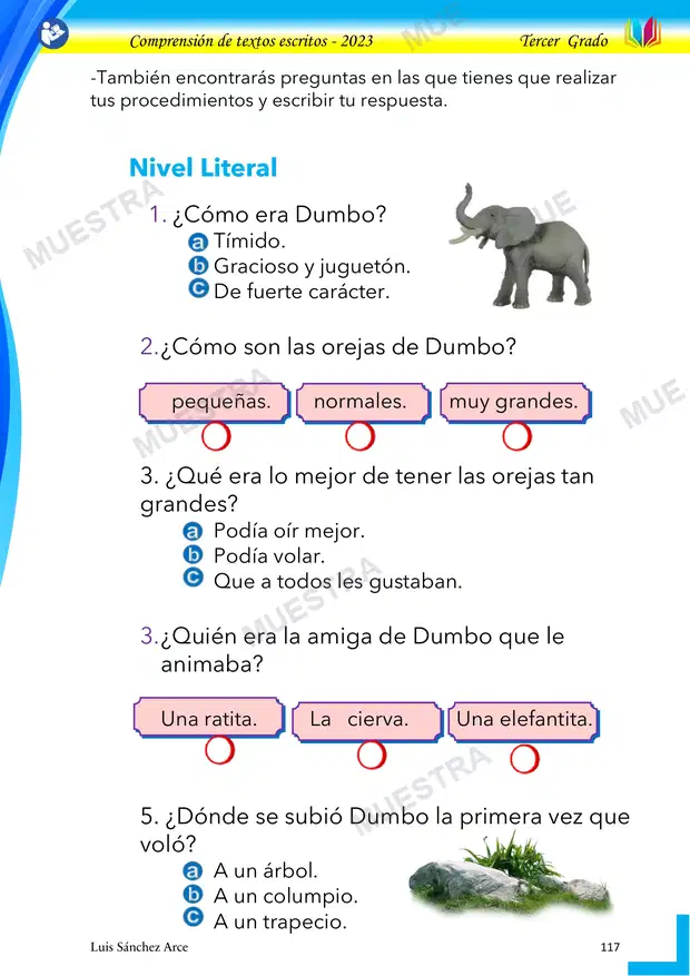 Muestra de 22 - el Elefante Dumbo