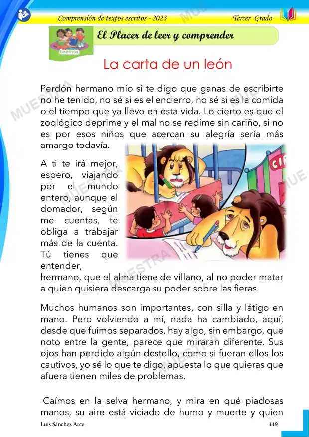 23 - la Carta de un Leon
