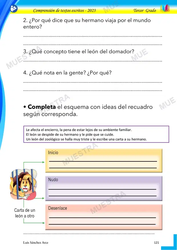 Muestra de 23 - la Carta de un Leon