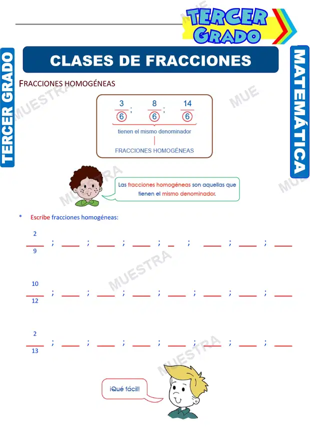 Clases de Fracciones (2)