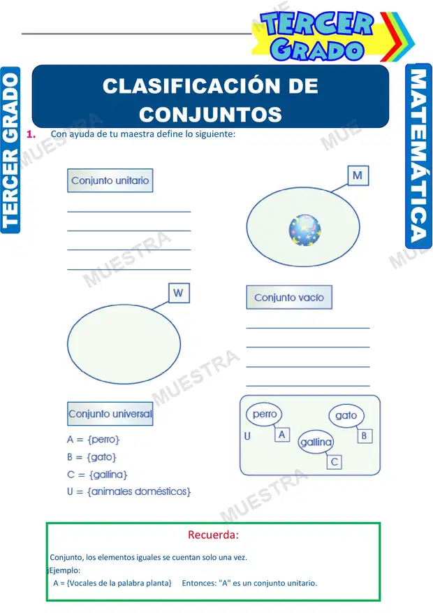 Clasificación de Conjuntos (2)