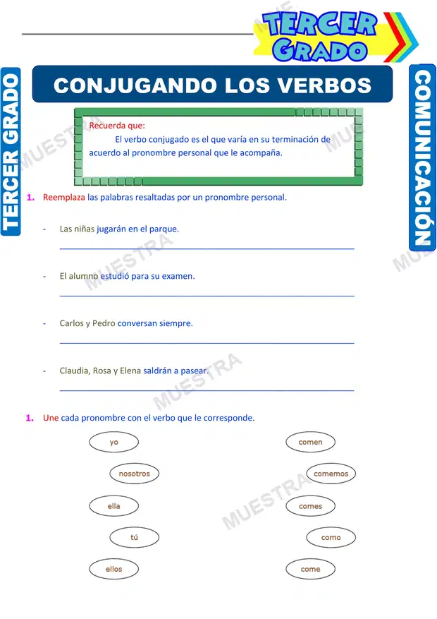Conjugaciones del Verbo