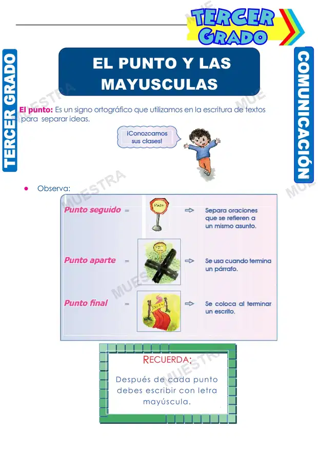 El Punto y las Mayúsculas